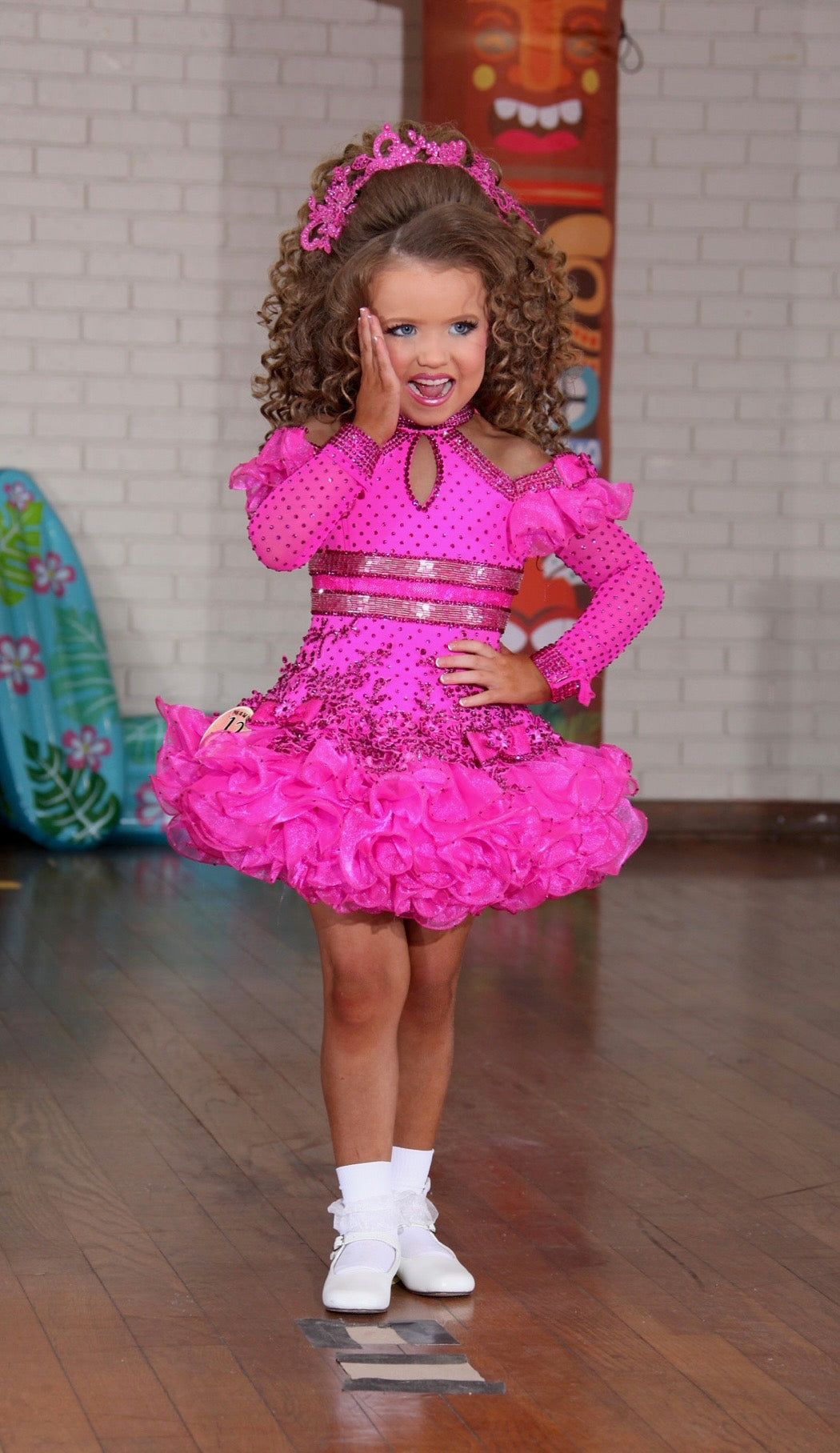 TT- 3/5-4/6 Magenta Cinderellas Fashion Glitz