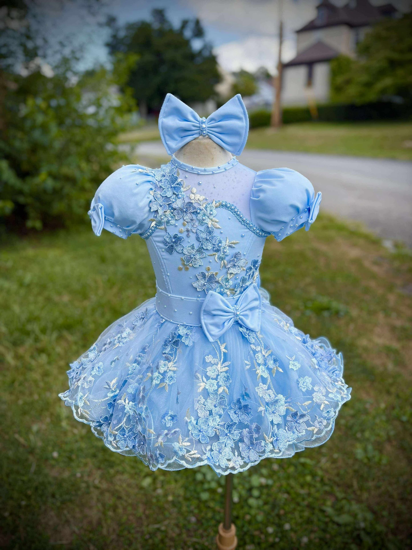 AM- Boo Bear Natural Blue Dress 18/3- 2/4