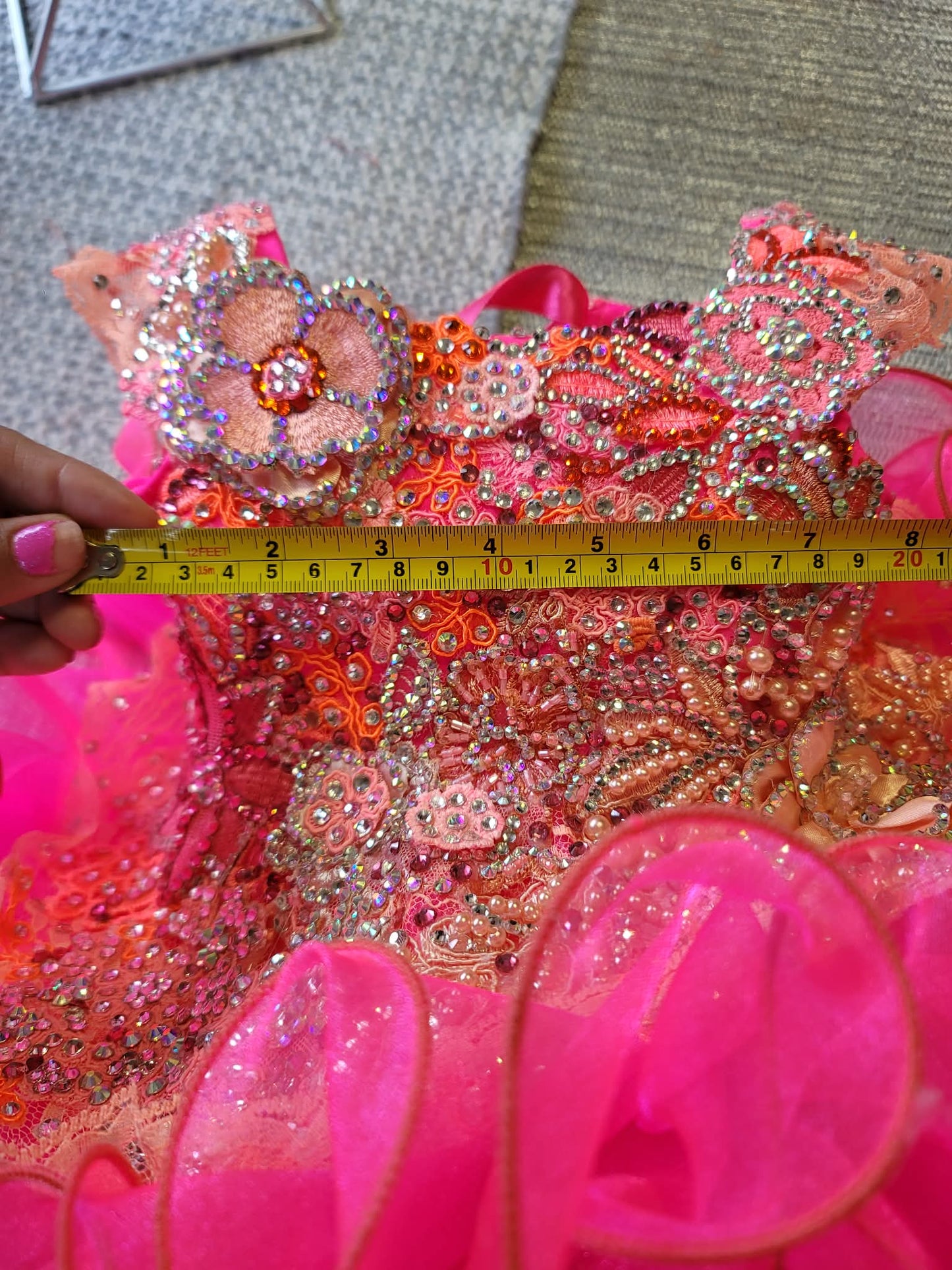 BU- 6/12 Pink/Orange Gemics