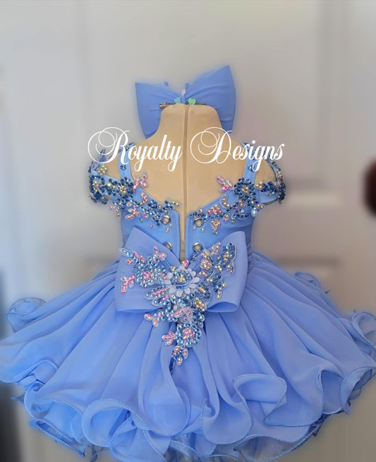 TT- 6/12-12/2 Periwinkle Royalty Semiglitz Dress