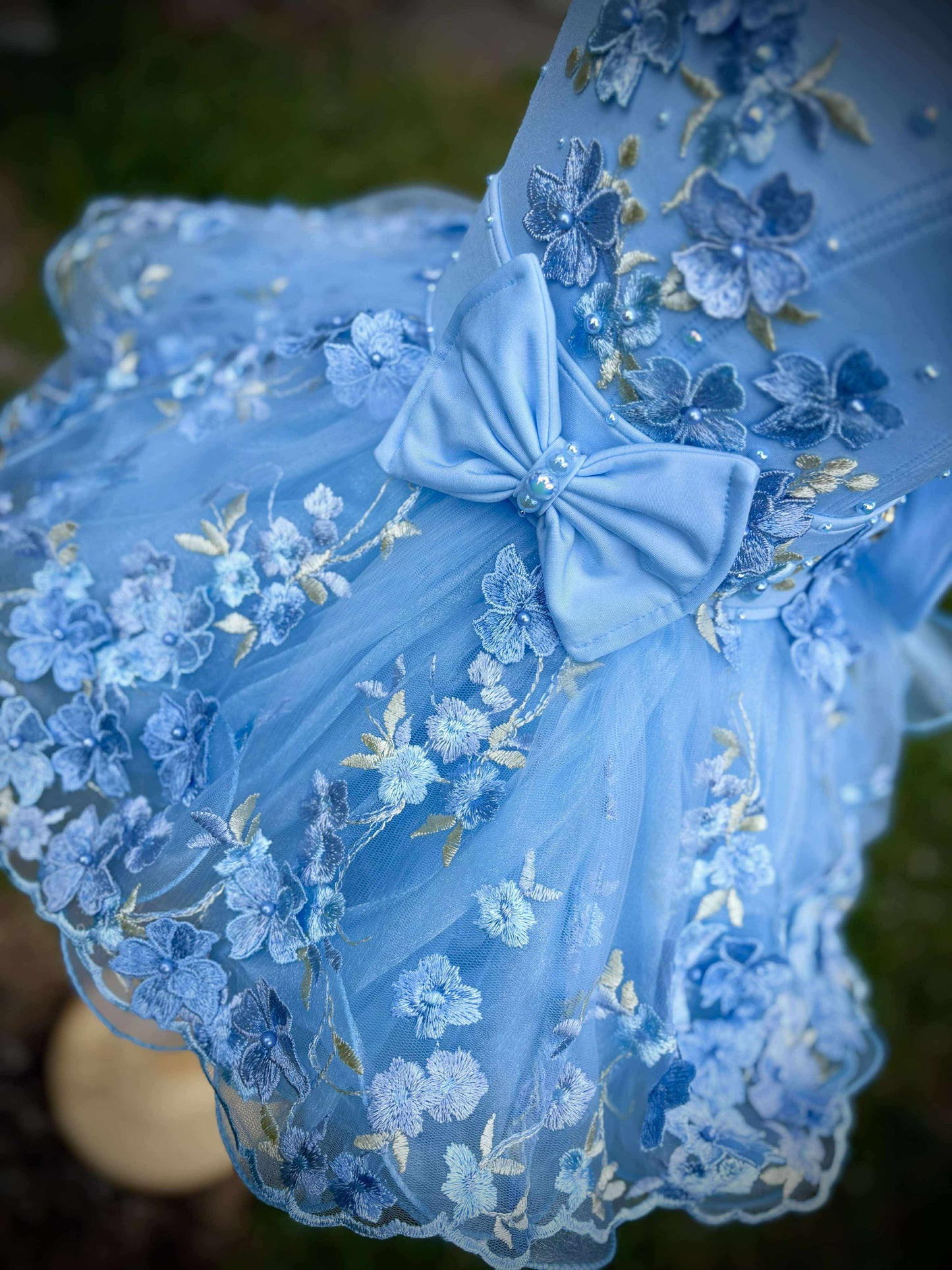 AM- Boo Bear Natural Blue Dress 18/3- 2/4
