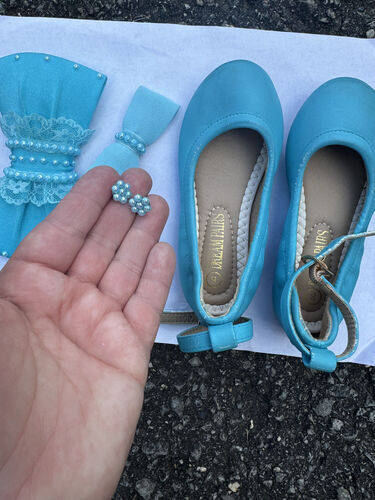 RM-18/3 Dollhouse Designs Blue Natural Dress