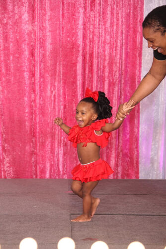 AM- 12/2 Red Natural Boo Bear Swim