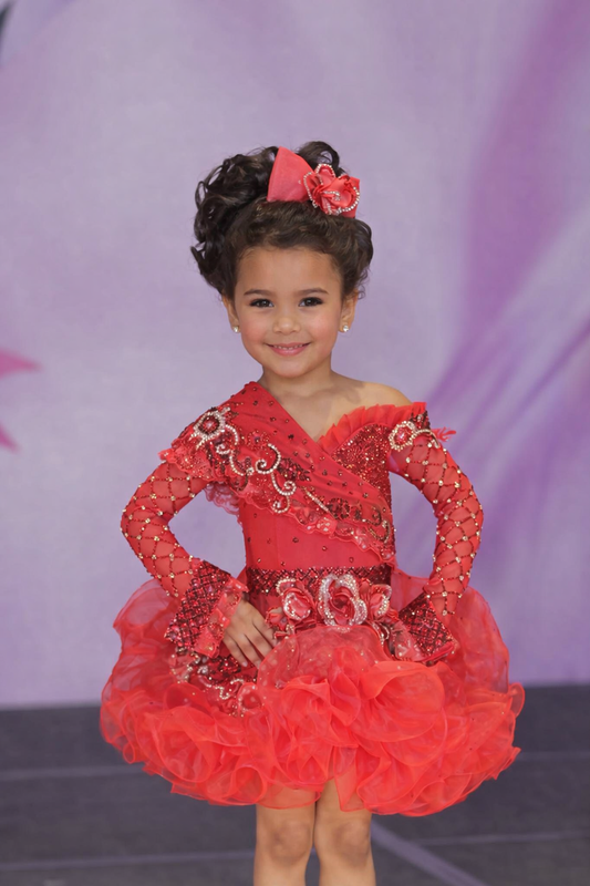AM- Ruby Belle Red Glitz Dress 2/4-35