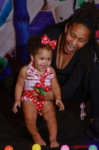 AM- 12/2 Cherry Glitz swim