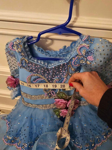 AM- 18/3 Blue Ruby Belle Glitz Dress