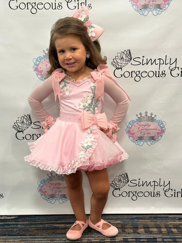 AM- 18/3-2/4 Pink Natural dollhouse dress