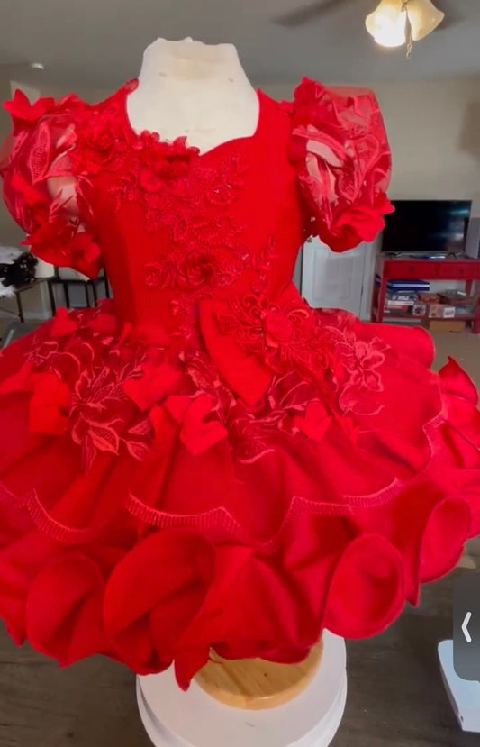 AM- Valerie Cyrus Red Natural Dress 18/3