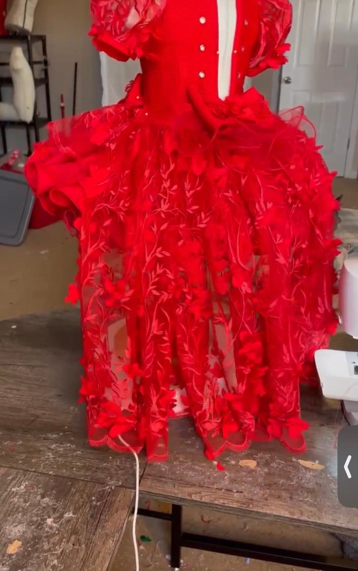AM- Valerie Cyrus Red Natural Dress 18/3