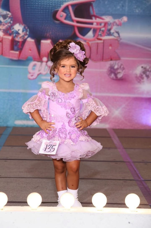 AM- Ruby Belle Purple Glitz Dress 18/3