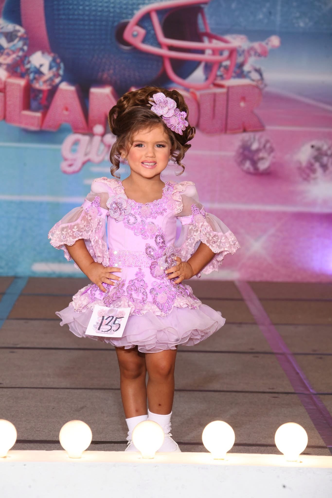 AM- Ruby Belle Purple Glitz Dress 18/3