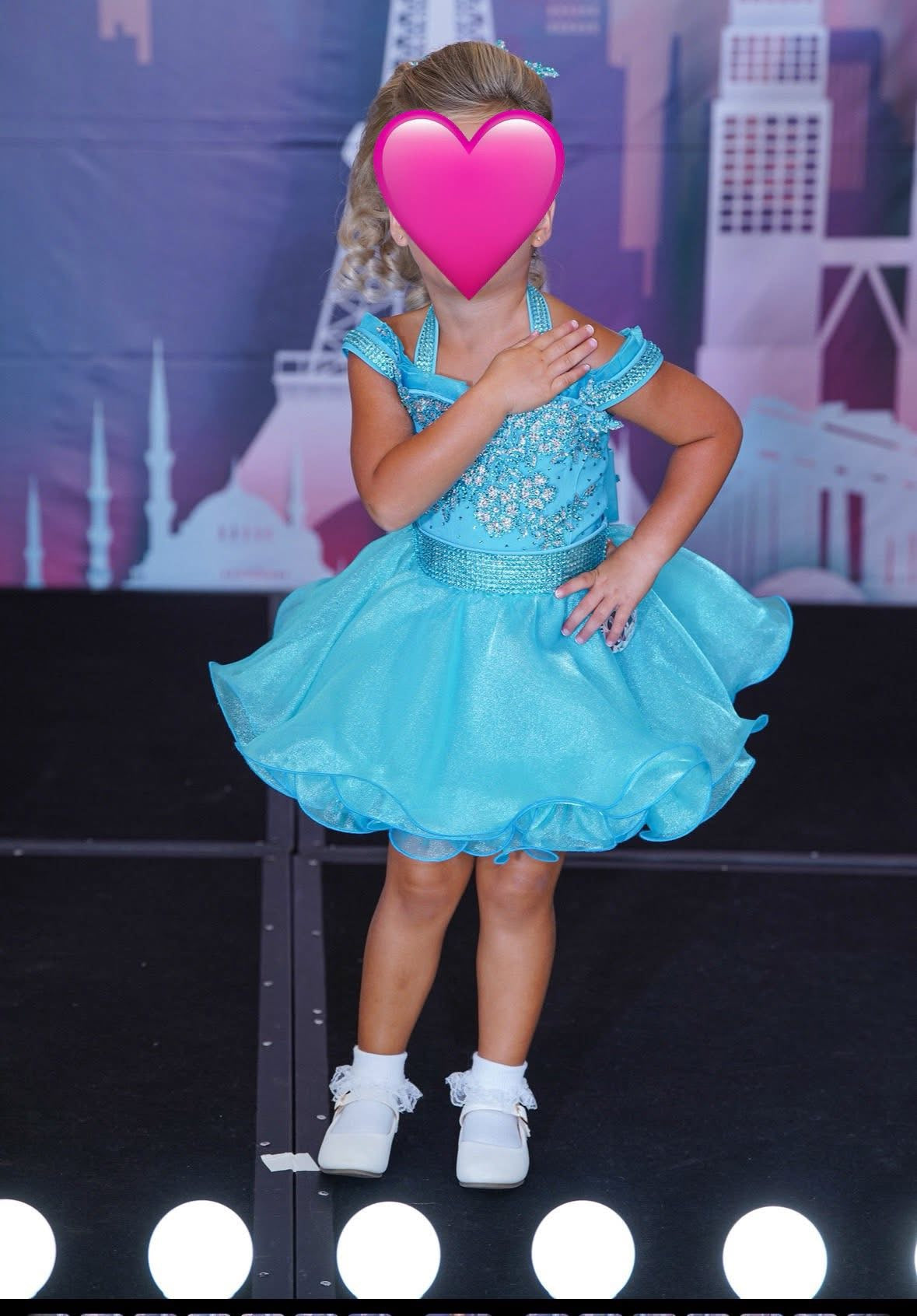 AM- Asia Lewis Blue Glitz Dress 3/5