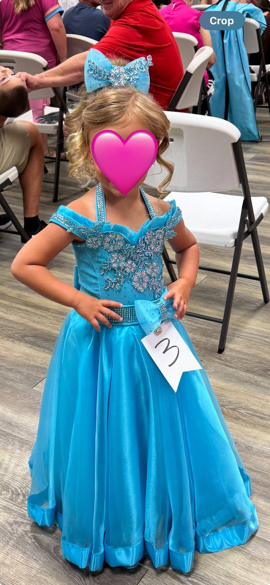 AM- Asia Lewis Blue Glitz Dress 3/5