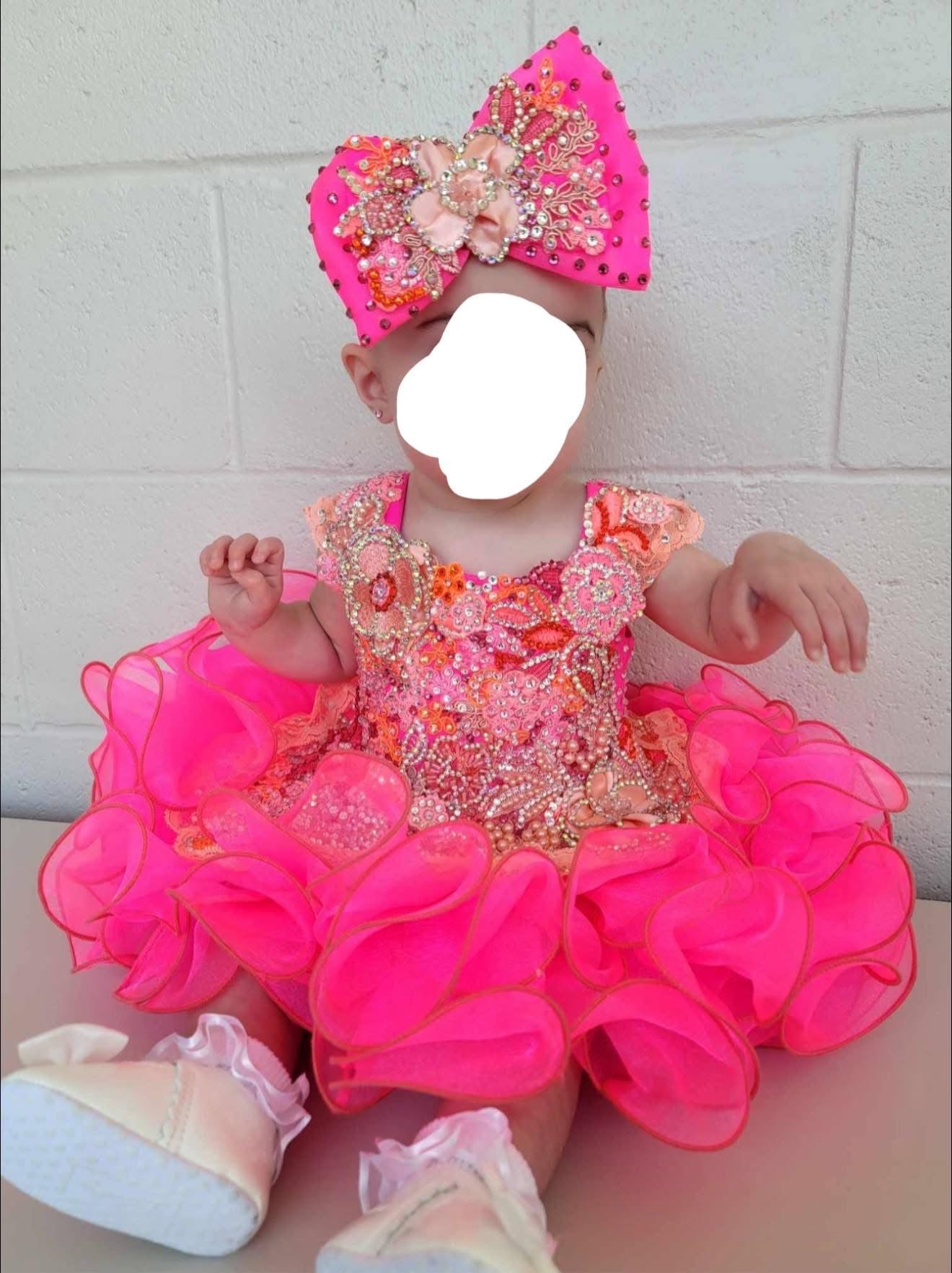 BU- 6/12 Pink/Orange Gemics