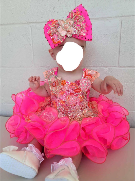 BU- 6/12 Pink/Orange Gemics