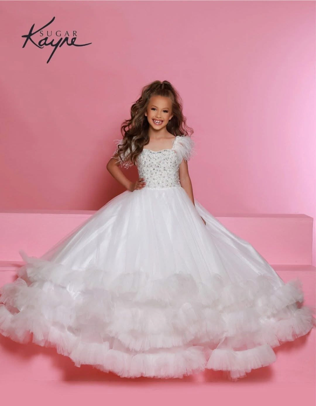TT- 6 White Sugar Kayne Long Dress