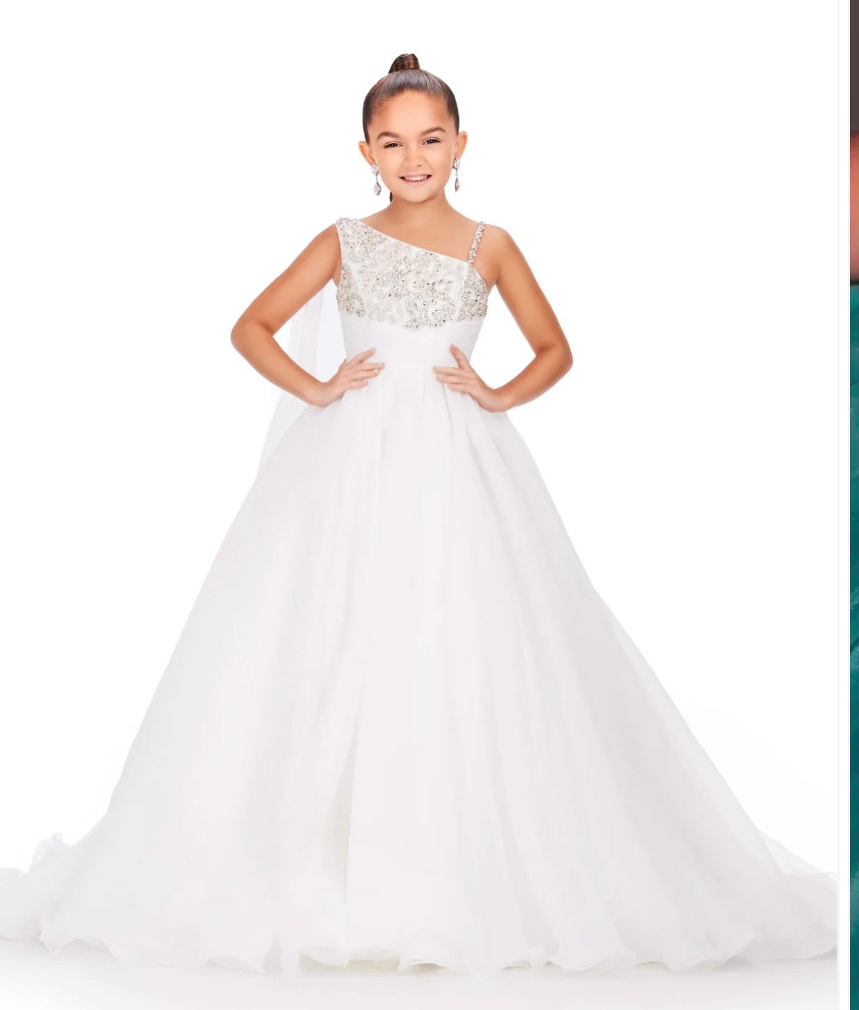 TT- 6 White Ashley Lauren Long Dress