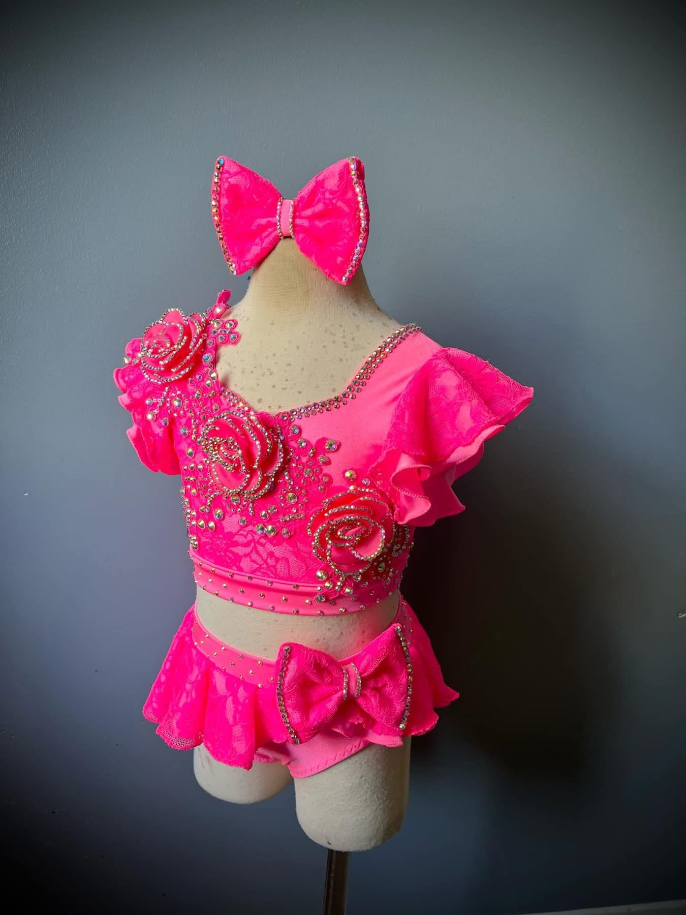 AM- Boo Bear Hot Pink Glitz Swim 18/3