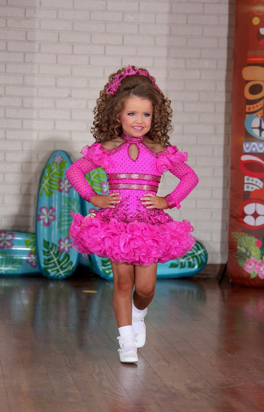 TT- 3/5-4/6 Magenta Cinderellas Fashion Glitz