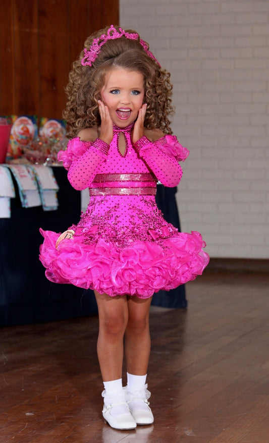 TT- 3/5-4/6 Magenta Cinderellas Fashion Glitz