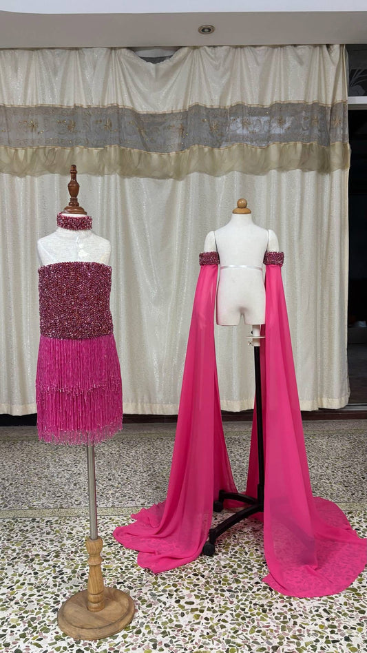 MA- Morgan Jeff pink fun fashion size 4