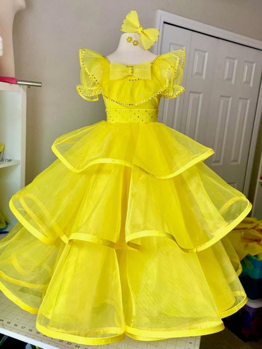MA- Yellow Dollhouse Gown 2/4