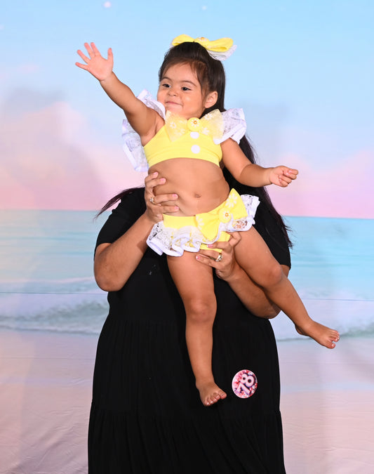 AM- 9/18 Yellow Daisy Natural Shuggy Swim