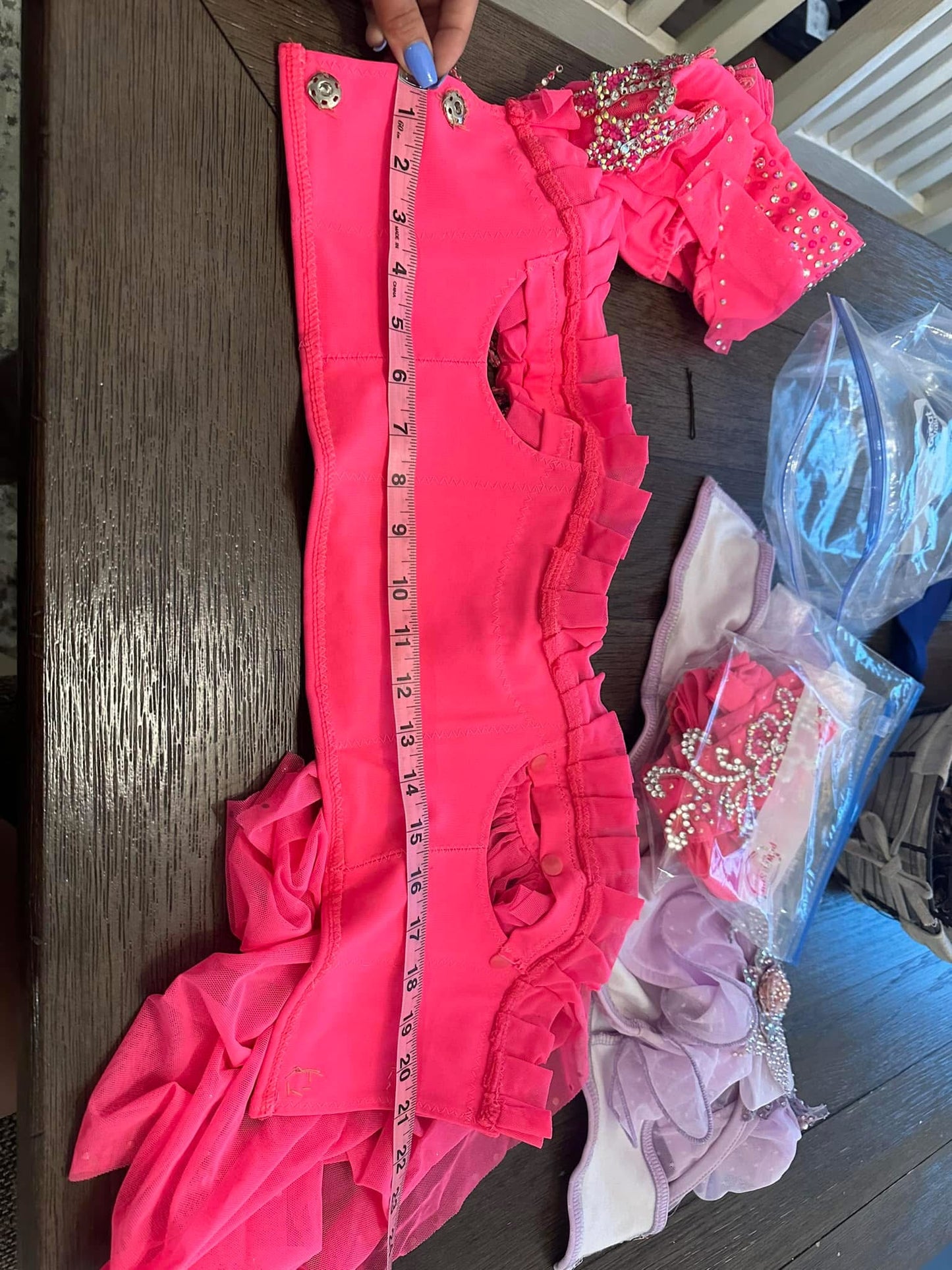 AM- Doll House Hot Pink Glitz Swim 18/3