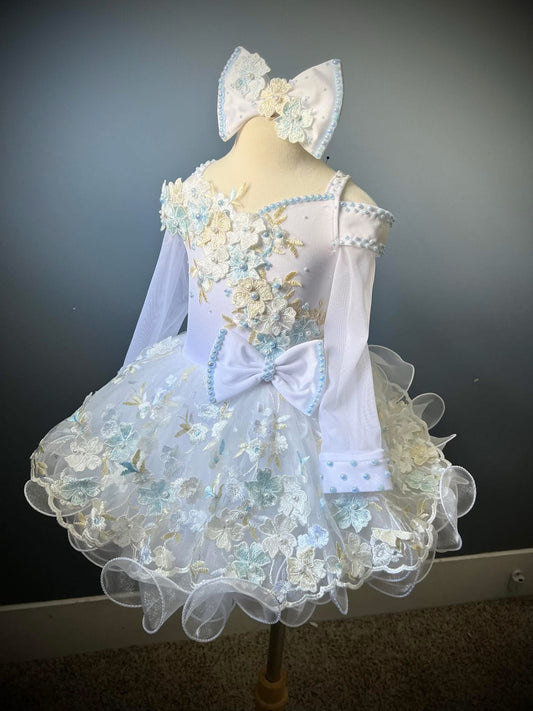 AM-Boo Bear Natural white dress 18/3