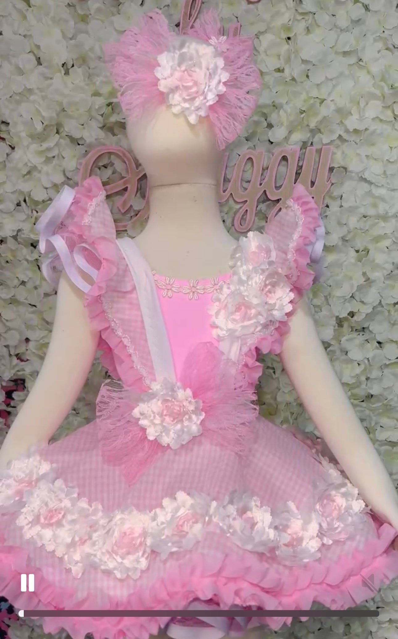 TT- 12/2-18/3 Pink Flower Shuggy Casual