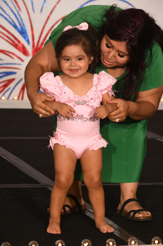 TT- 12/2 Pink Hearts MCC Swim