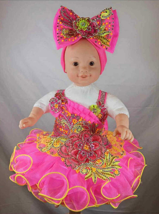 TT- 0/9 month Pink Gemics Dress