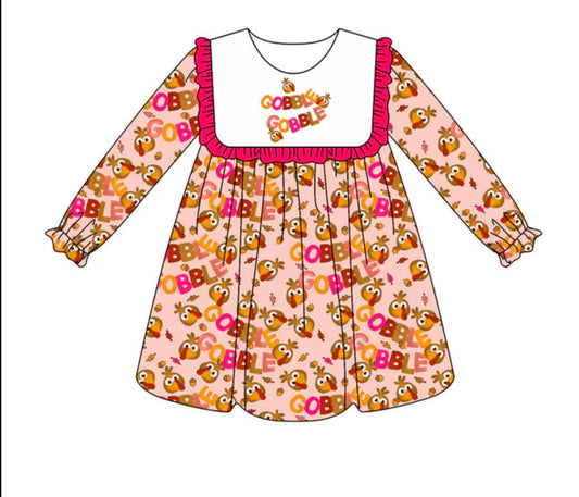 Goggle Gobble Thanksgiving Dress