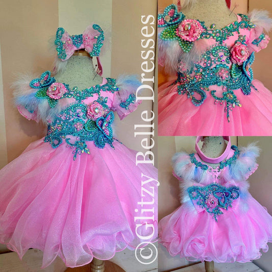 JB- 12/2 Pink Glitzy Belle Dress