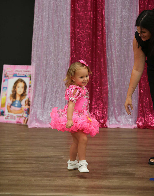 TT- 12/2-small 18/3 Hot Pink Connie Hobson Glitz Dress