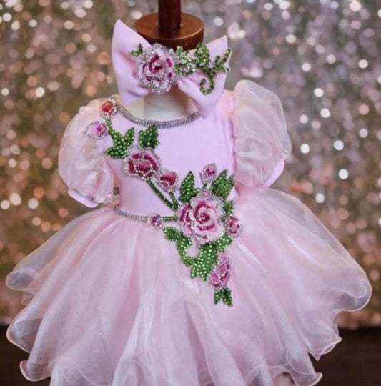JB- Sweet Pea – Light Pink Glitz Dress (12/2T)