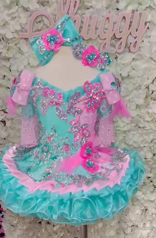 TT- Seafoam and Pink Shuggy 18/3