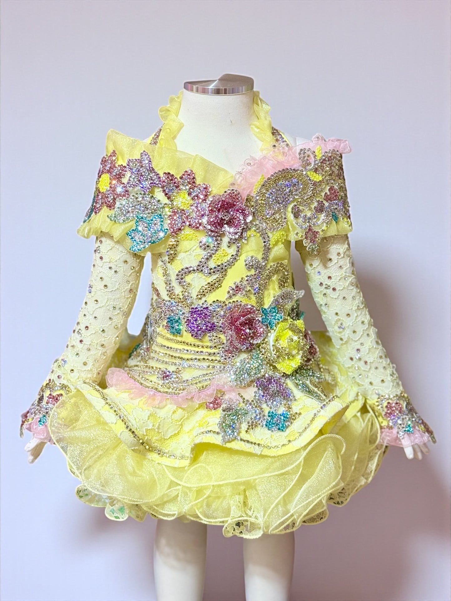TT- 18/3 Yellow Shuggy #2 Glitz Dress