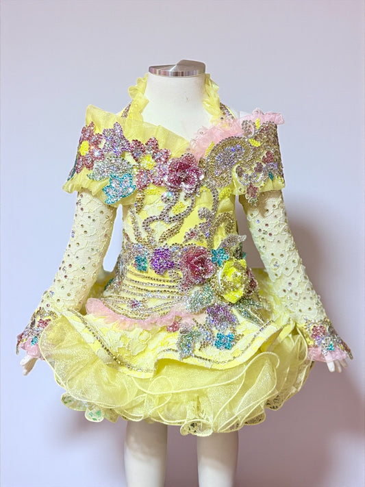 TT- 18/3 Yellow Shuggy #2 Glitz Dress