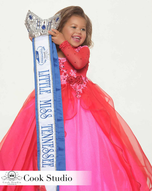 Tt- 5/6 Red Glitzy Belle Long Dress