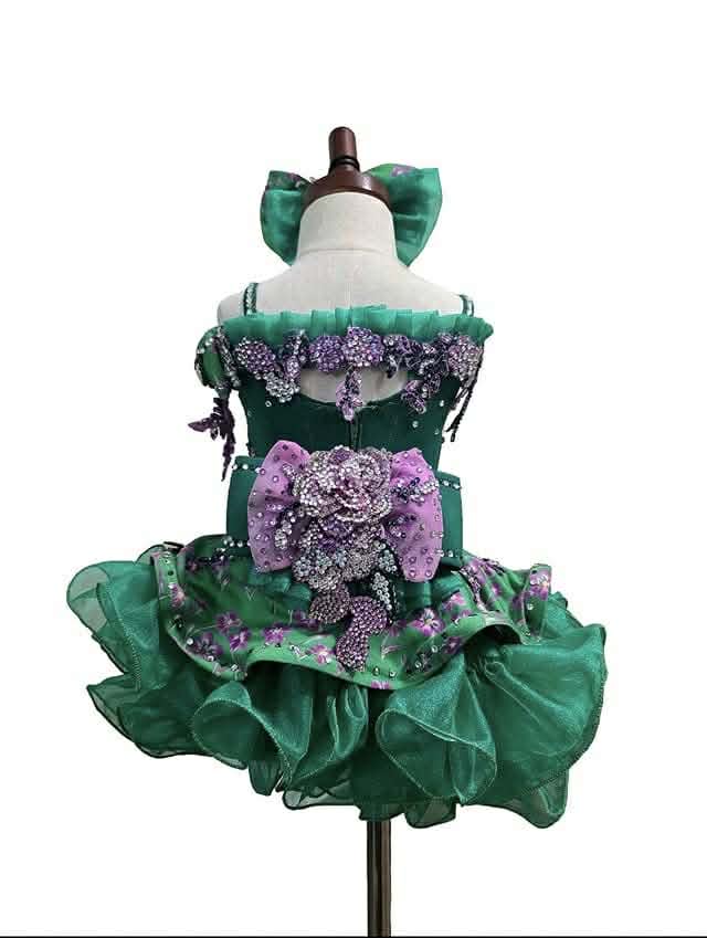 HH- 12/2 Emerald Shuggy Glitz Dress