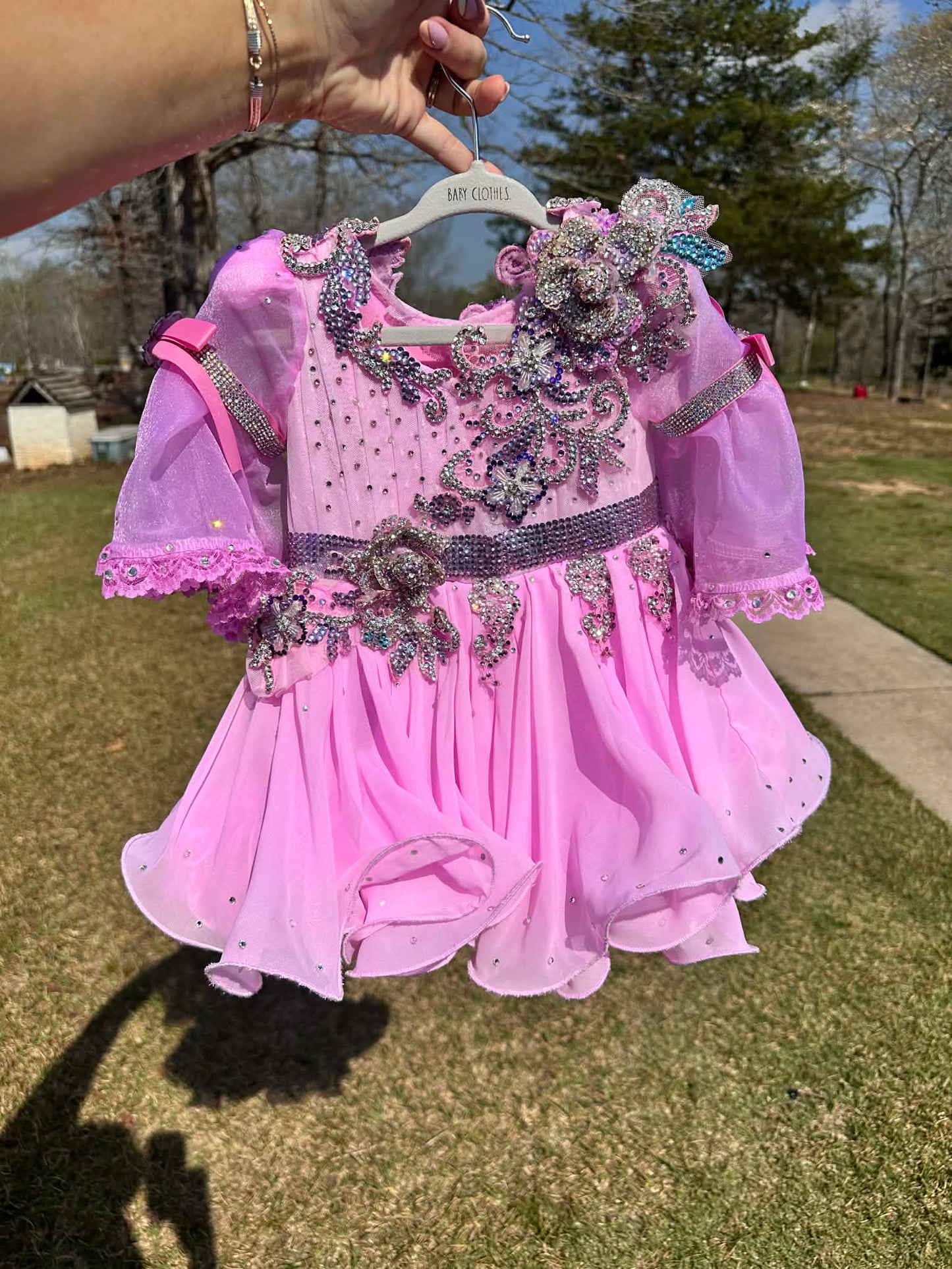 AM- Toni O glitz Pink glitz  dress