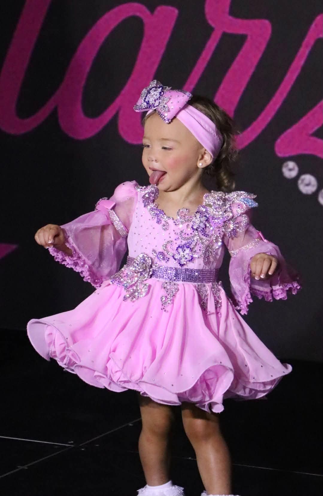 AM- Toni O glitz Pink glitz  dress