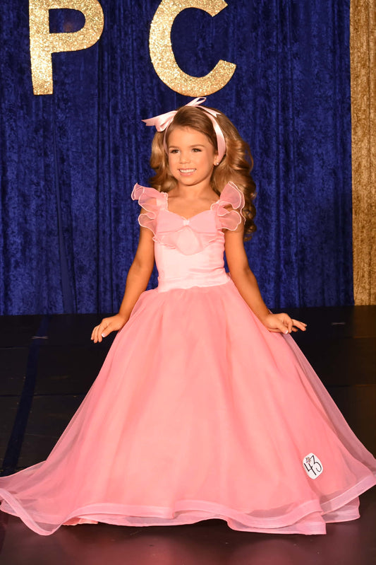 TT- 3/5 Coral Pink Bonnie Fuller Natural Dress