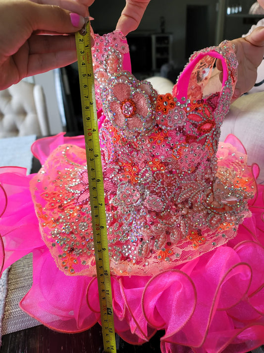 BU- 6/12 Pink/Orange Gemics