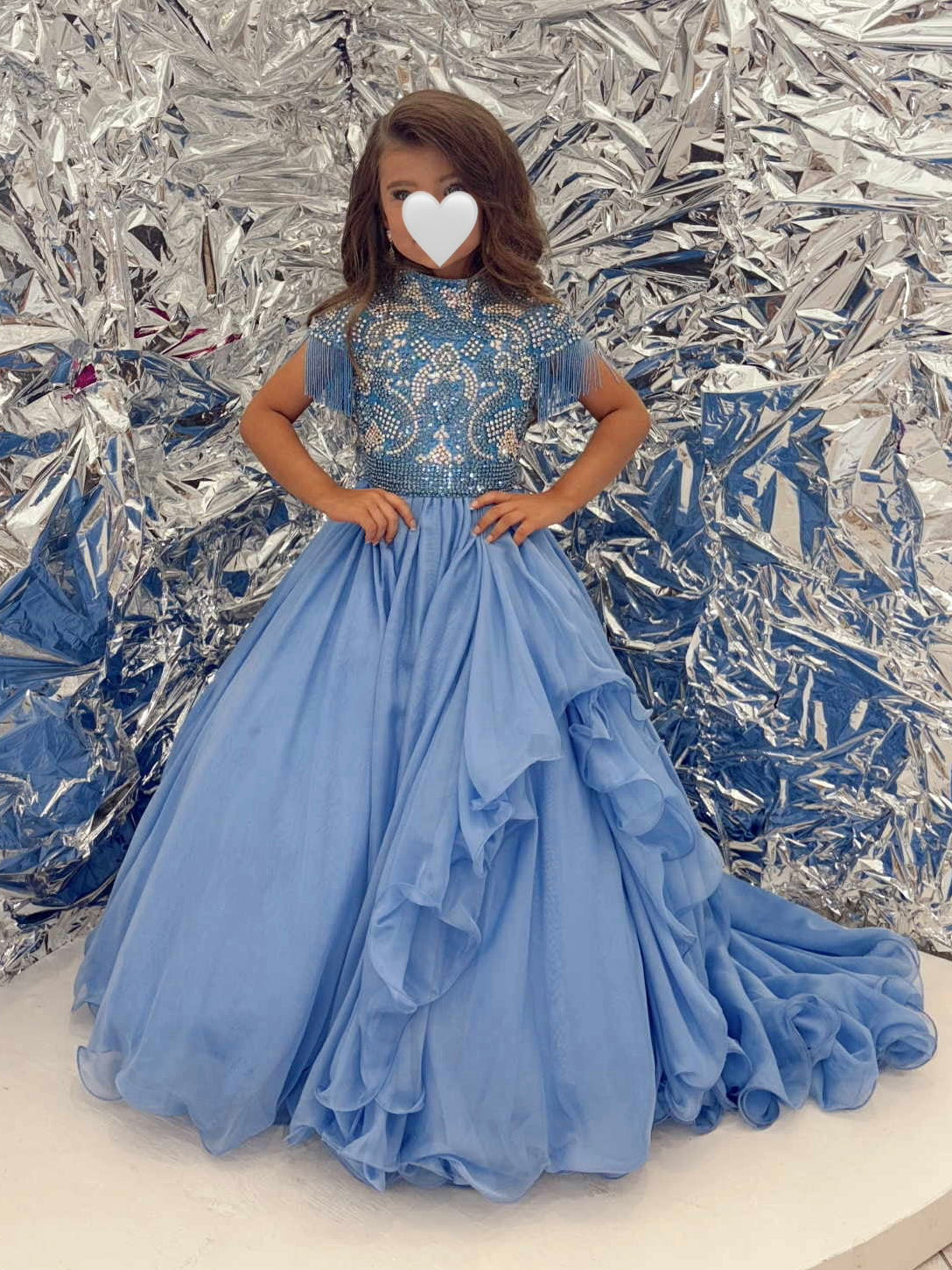 BU- 5T Periwinkle Long Gown