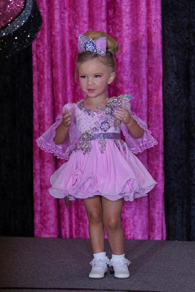 AM- Toni O glitz Pink glitz  dress