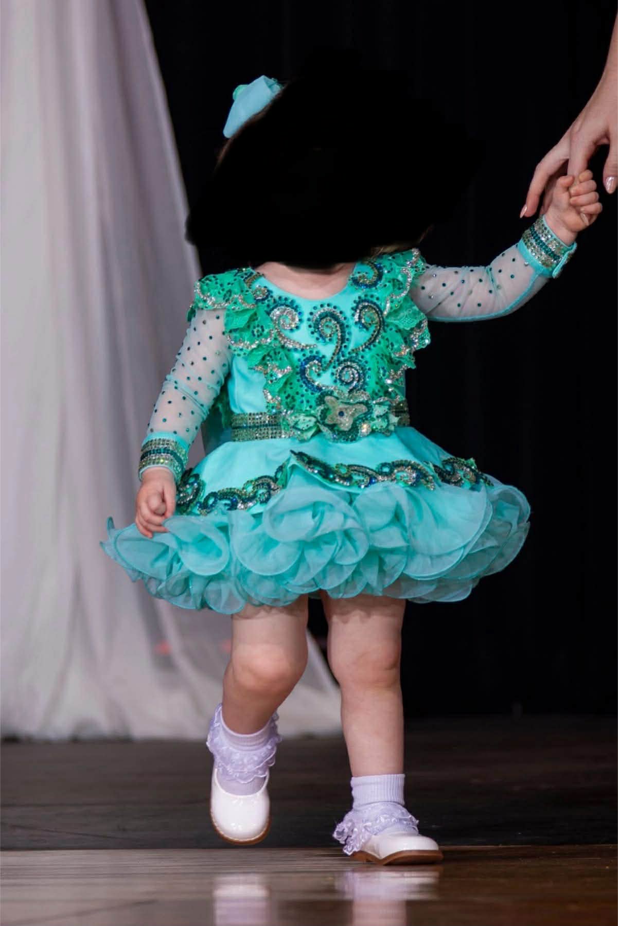 HH- 12/2-18/3 Seafoam Ruby Belle Glitz Dress