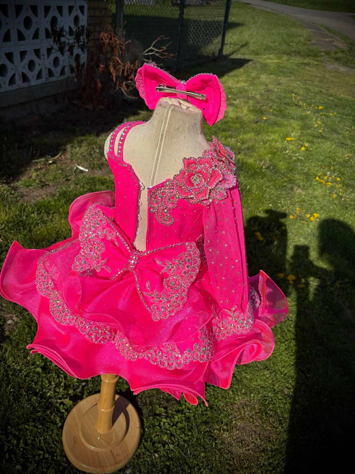 AM- Boo Bear Hot Pink Glitz Dress 18/3