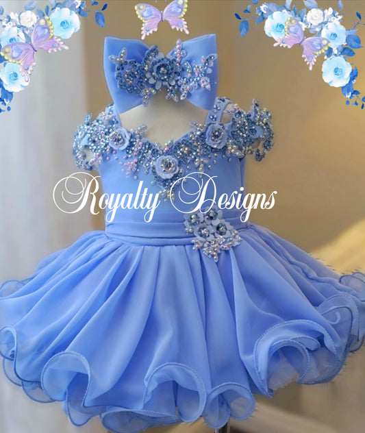 TT- 6/12-12/2 Periwinkle Royalty Semiglitz Dress